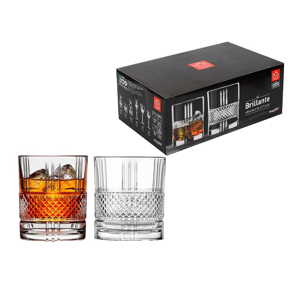 Set 6 pahare Brilliante 340ml, cristal