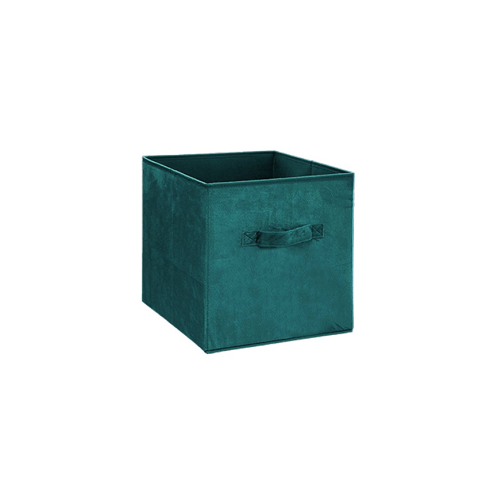 Cutie 5Five 31X31X31cm cu maner, albastru marin, velur