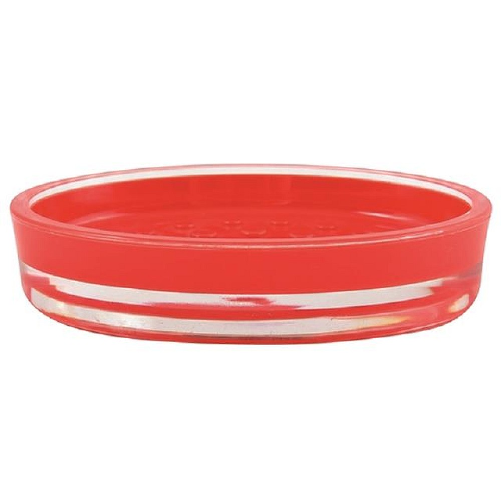 Săpunieră MSV Tahiti rosie, plastic