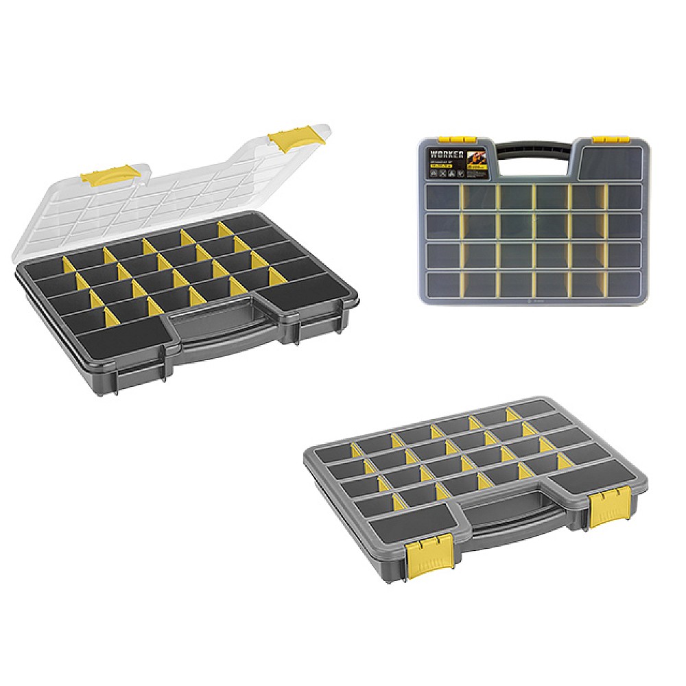 Organizator pentru depozitarea obiectelor mici Bytplast Worker, 33X26X5cm, gri