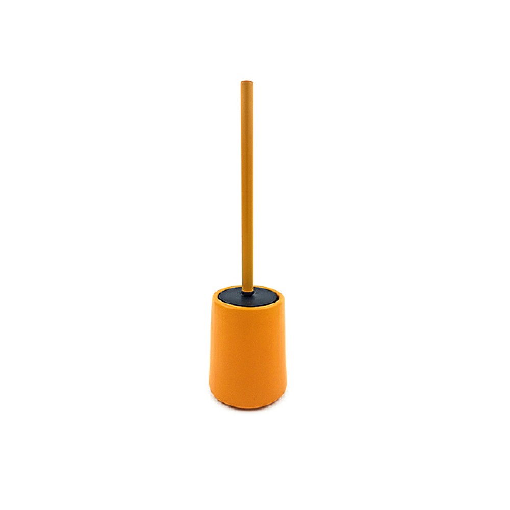 Perie WC cu suport Tendance Solid Color galben, polirasină