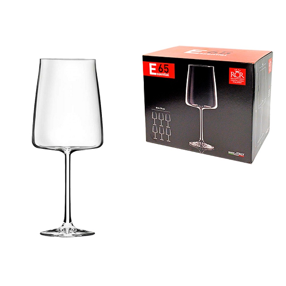Set 6 pocale de vin RCR Essential 650ml