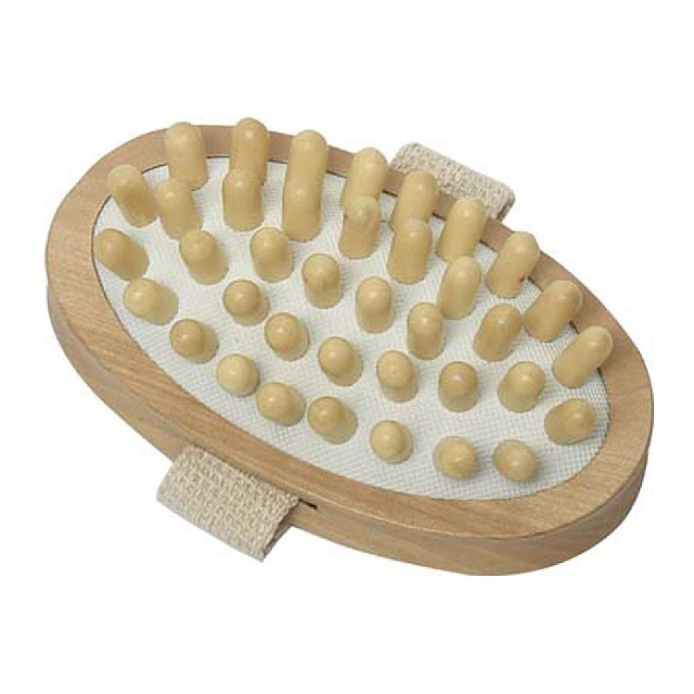 Perie masaj ovala Tendance 7.4X13cm, mesteacan