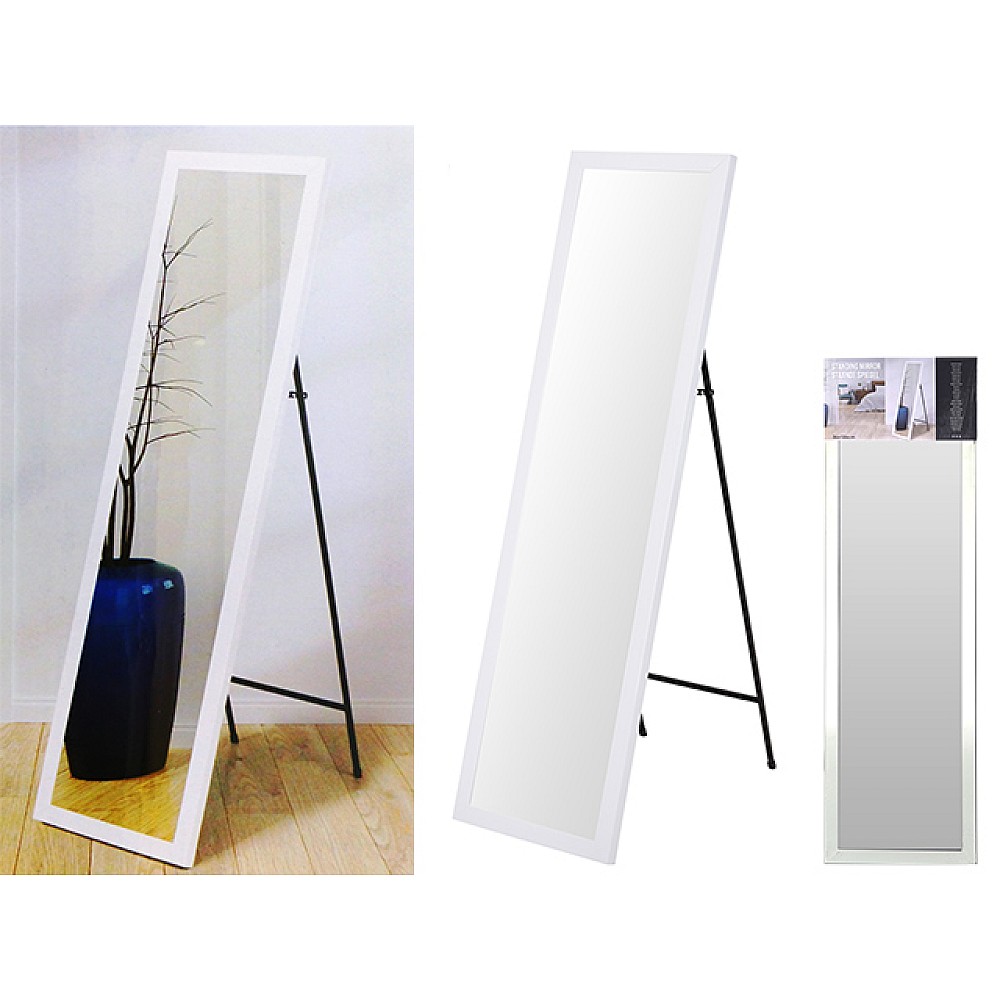 Oglinda de podea 126X36cm cu carcasa alba