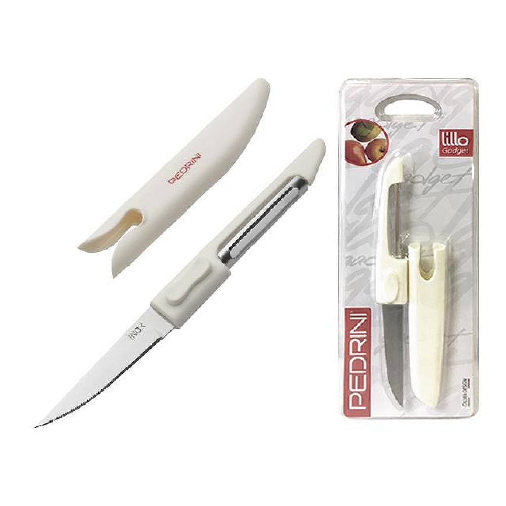 Cutit pentru curatarea coajei de pe legume 2in1 Gadget Lillo