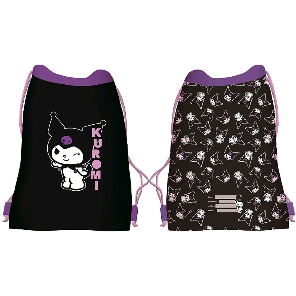 Geanta-rucsac pentru incaltaminte Kuromi Black 34X43 cm