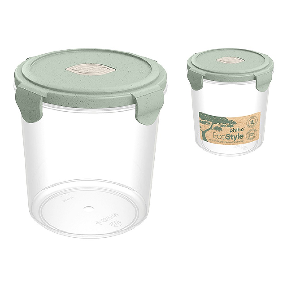 Caserola pentru frigider/MVP Phibo EcoStyle 1.15l, D13.7cm, cu supapa