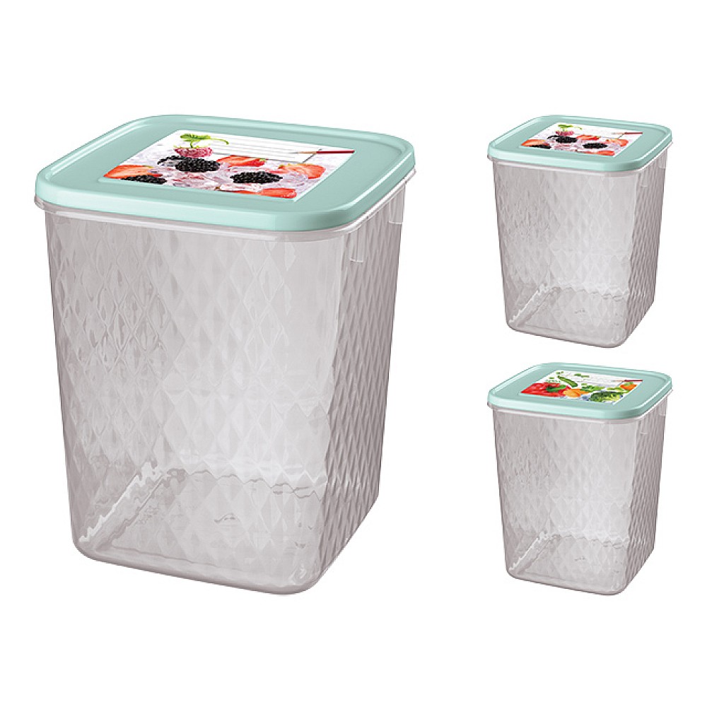 Container pastrarea/congelarea Phibo Cristal 2.3l, 14X14X17cm