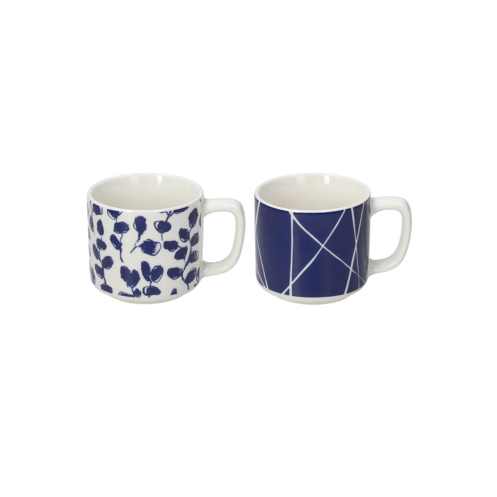 Ceasca pentru cafea din portelan 100 ml Tognana Ivi Navy Bloom