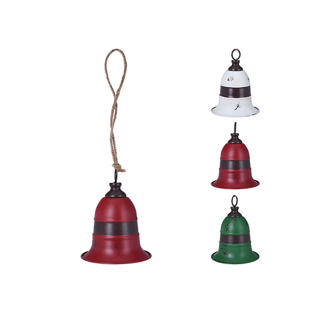 Clopotel metalic pe ata 19X14cm, 3 culori