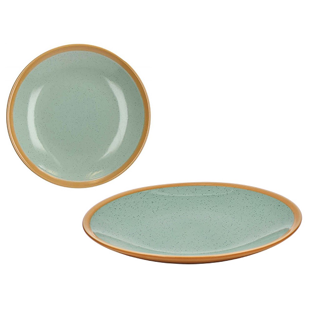 Farfurie de desert 21 cm Tognana Louise Woody Verde