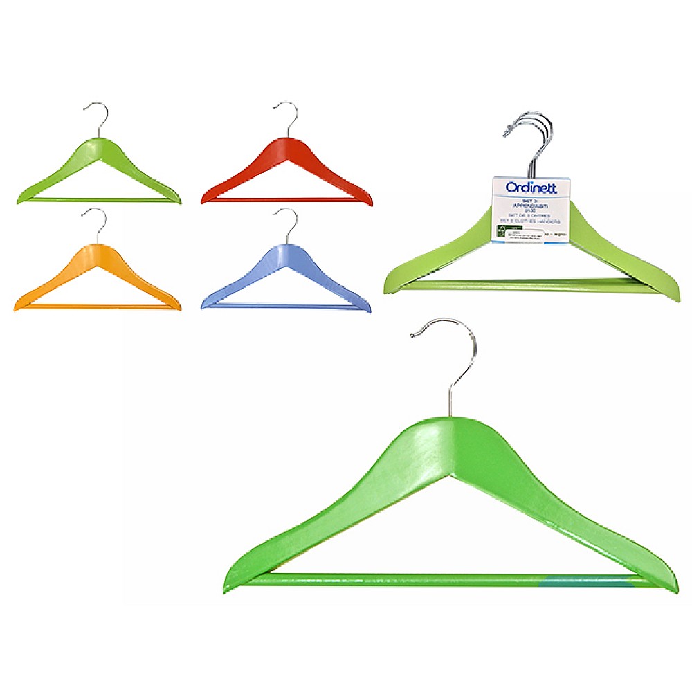 Set umerase pentru haine copii din lemn Ordinett FSC 3buc, 30 cm