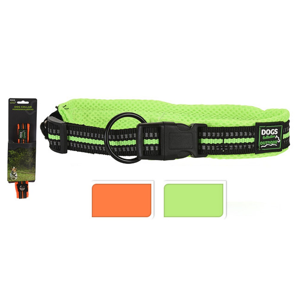Zgarda pentru caini Dogs D45-55cmX3cm neon, max 30kg, 2culori