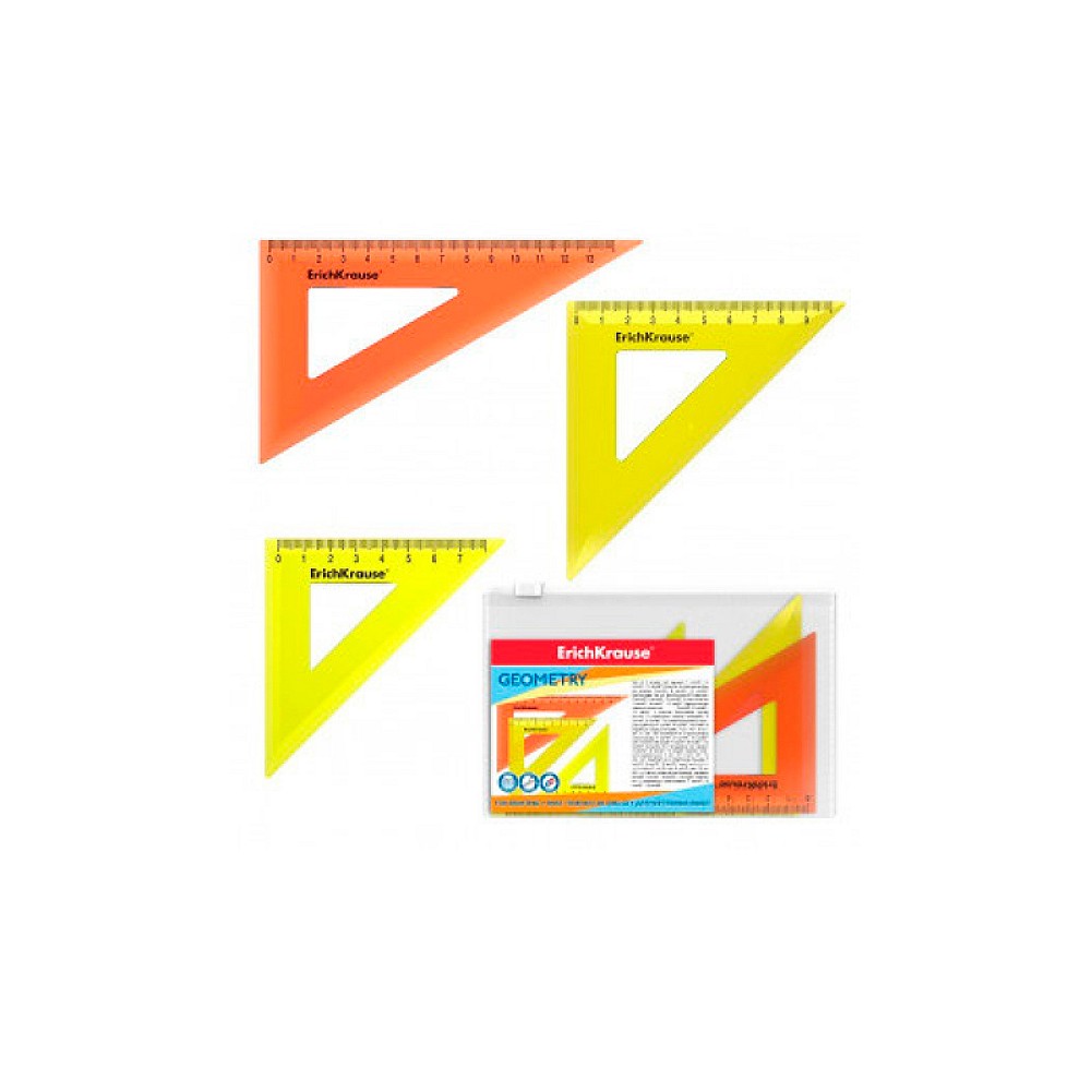 Set echere ErichKrause Neon 3buc, plastic