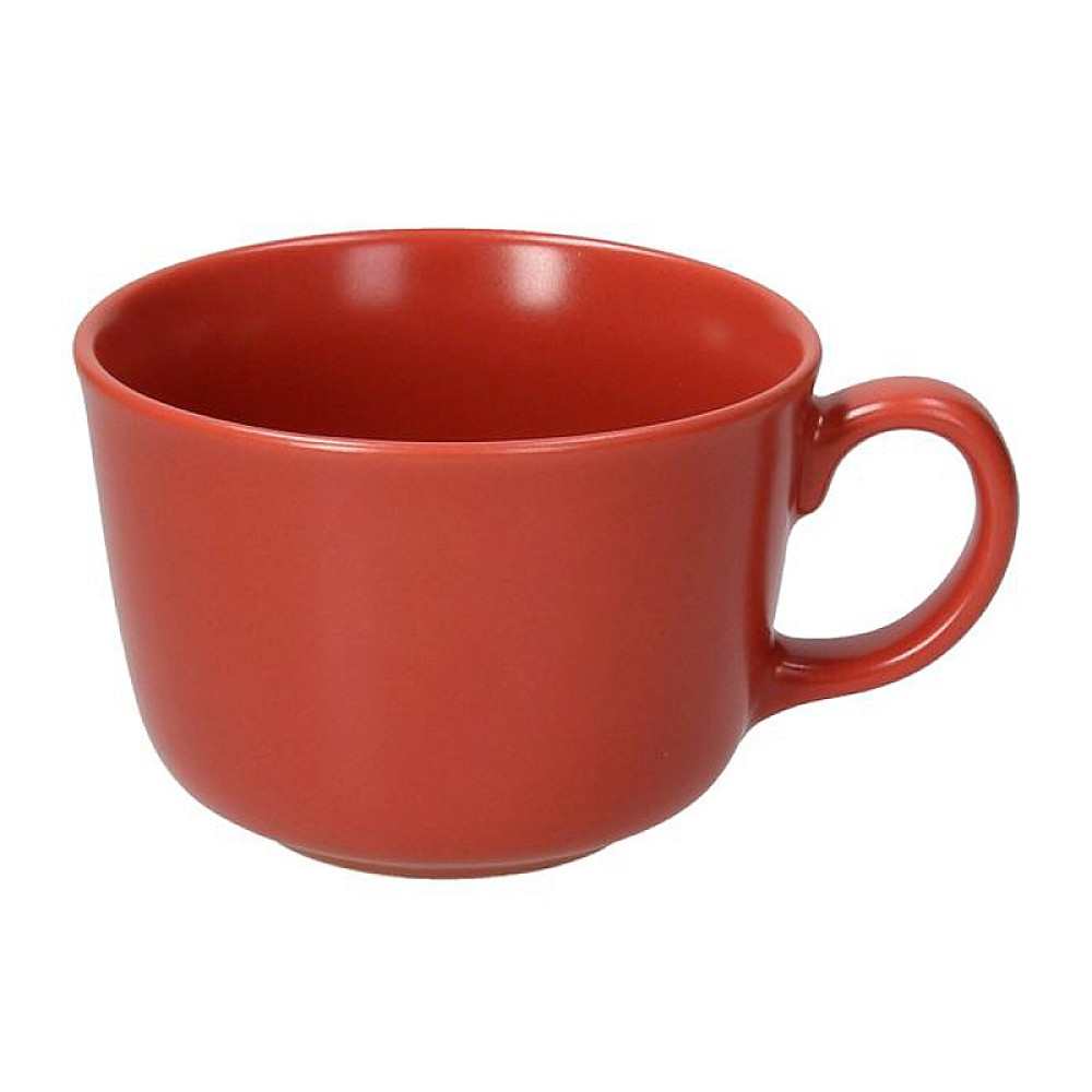 Cana 450 ml pentru dejun Tognana Ritual Rosso Mela, ceramica