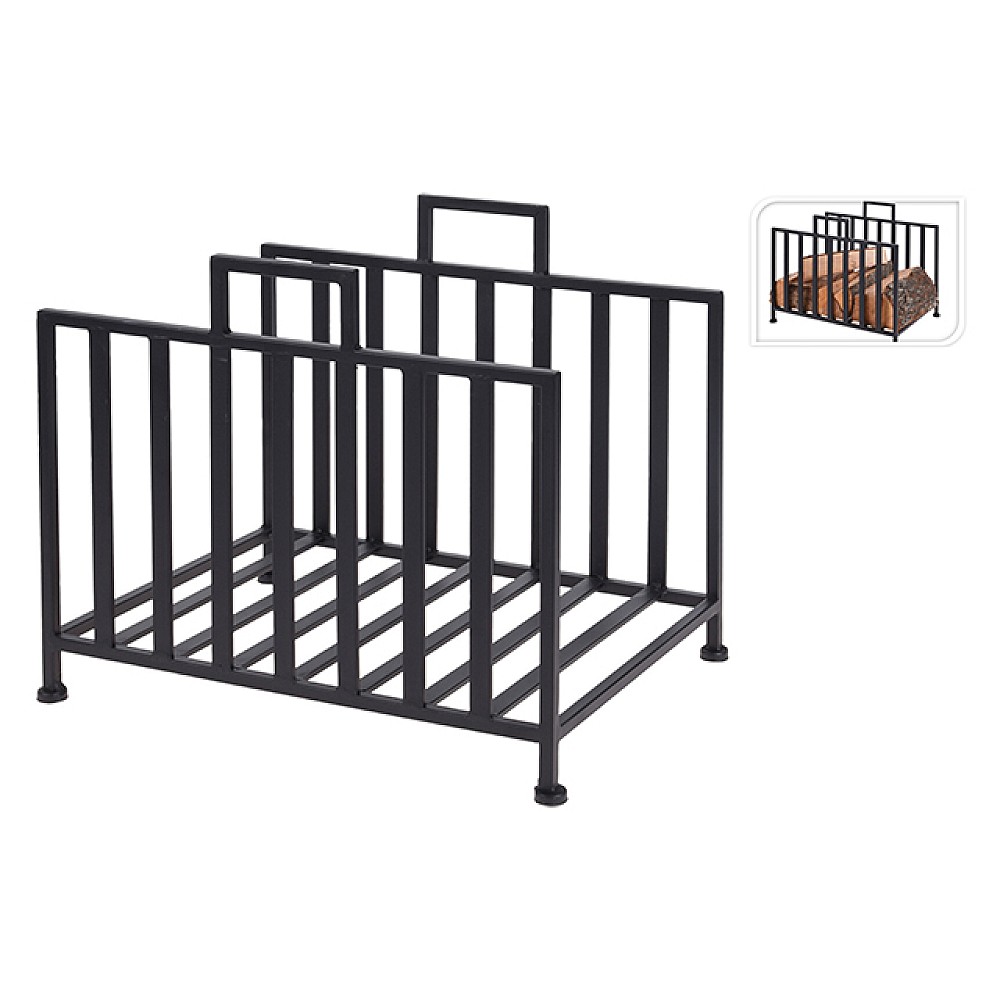 Cos pentru lemne de foc metalic 41X35X31cm