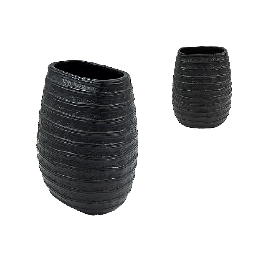 Vaza din ceramica AF Zimbabwe H29cm, negru