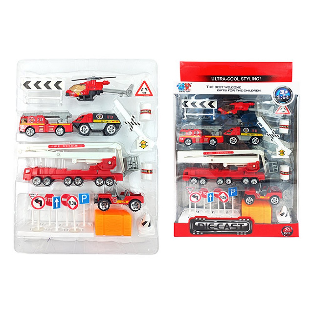 Set masini speciale de pompier 1:87, metal