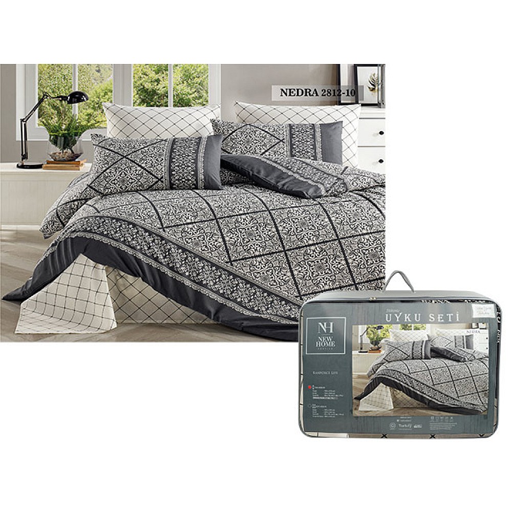 Lenjerie de pat 1pers NH Comforter Nedra cu plapuma si perna, policotton