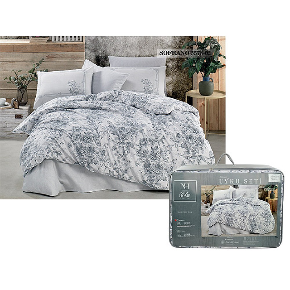 Lenjerie de pat 1pers NH Comforter Safrano cu plapuma si perna, policotton