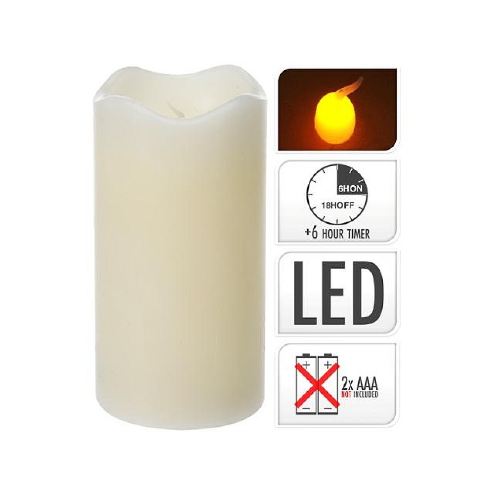 Lumanare LED 13X7cm, cu timer