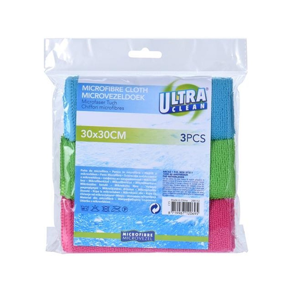Set carpe microfibra Ultra Clean 3buc, 30X30cm