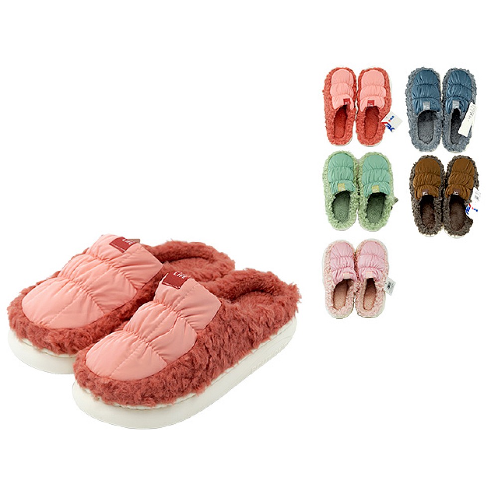Papuci de casa unisex, dungi matlasate, pufosi (m.36-45), 5 culori