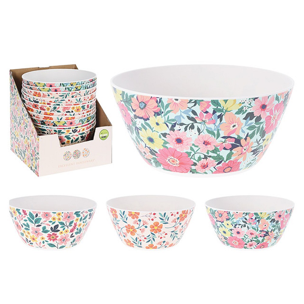 Salatieră EH Spring Flower 25.5cmX11.5cm, din plastic