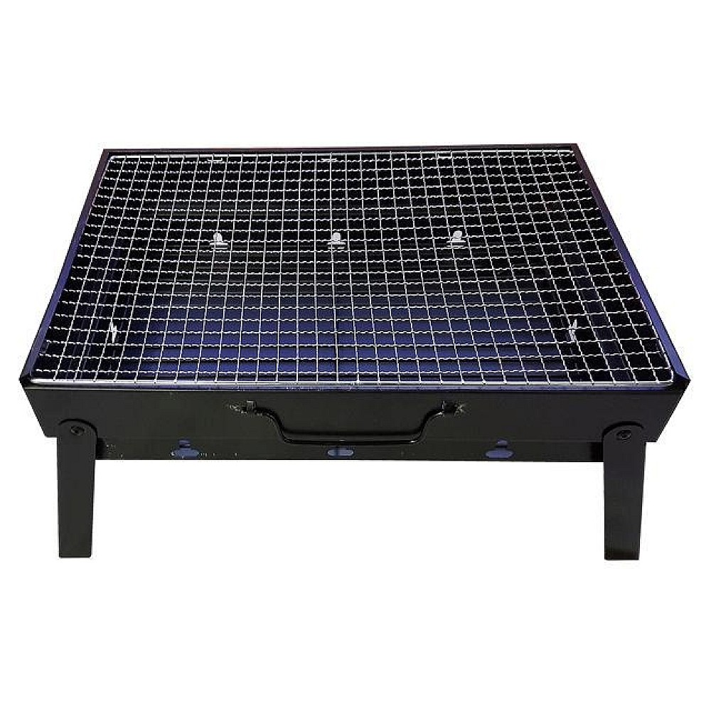 Gratar dreptunghiular cu picioare BBQ 44X30.5cm, demontabil, josut