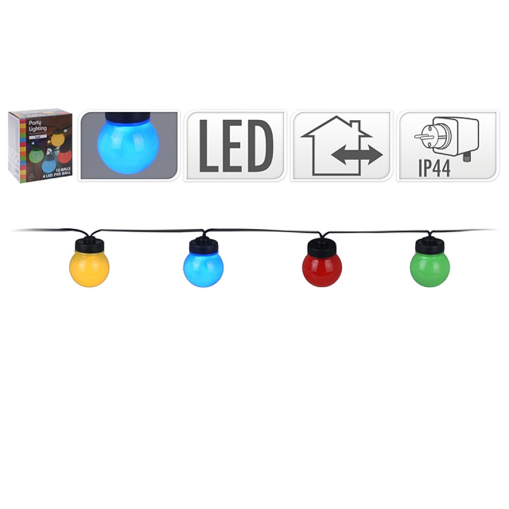 Ghirlanda luminoasa decorativa 10LED, 5cm, colore