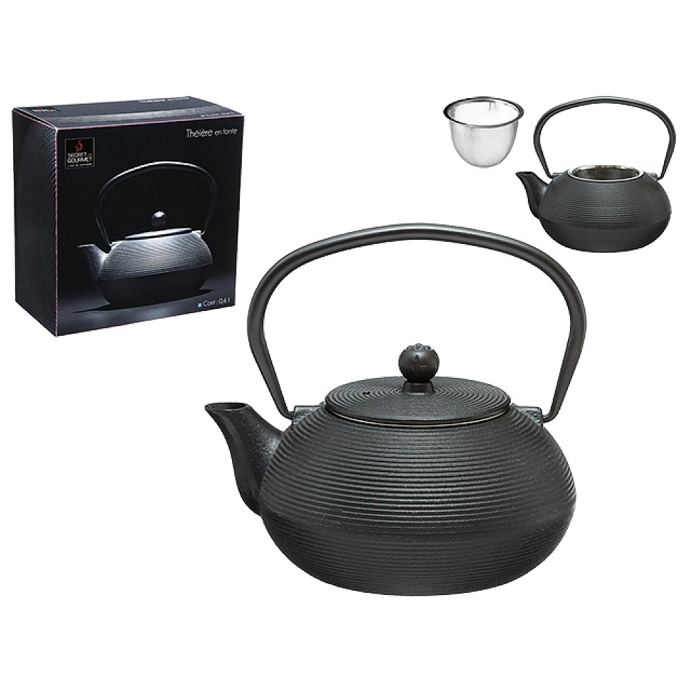 Ceainic din fonta 0.6l SG Marin, negru