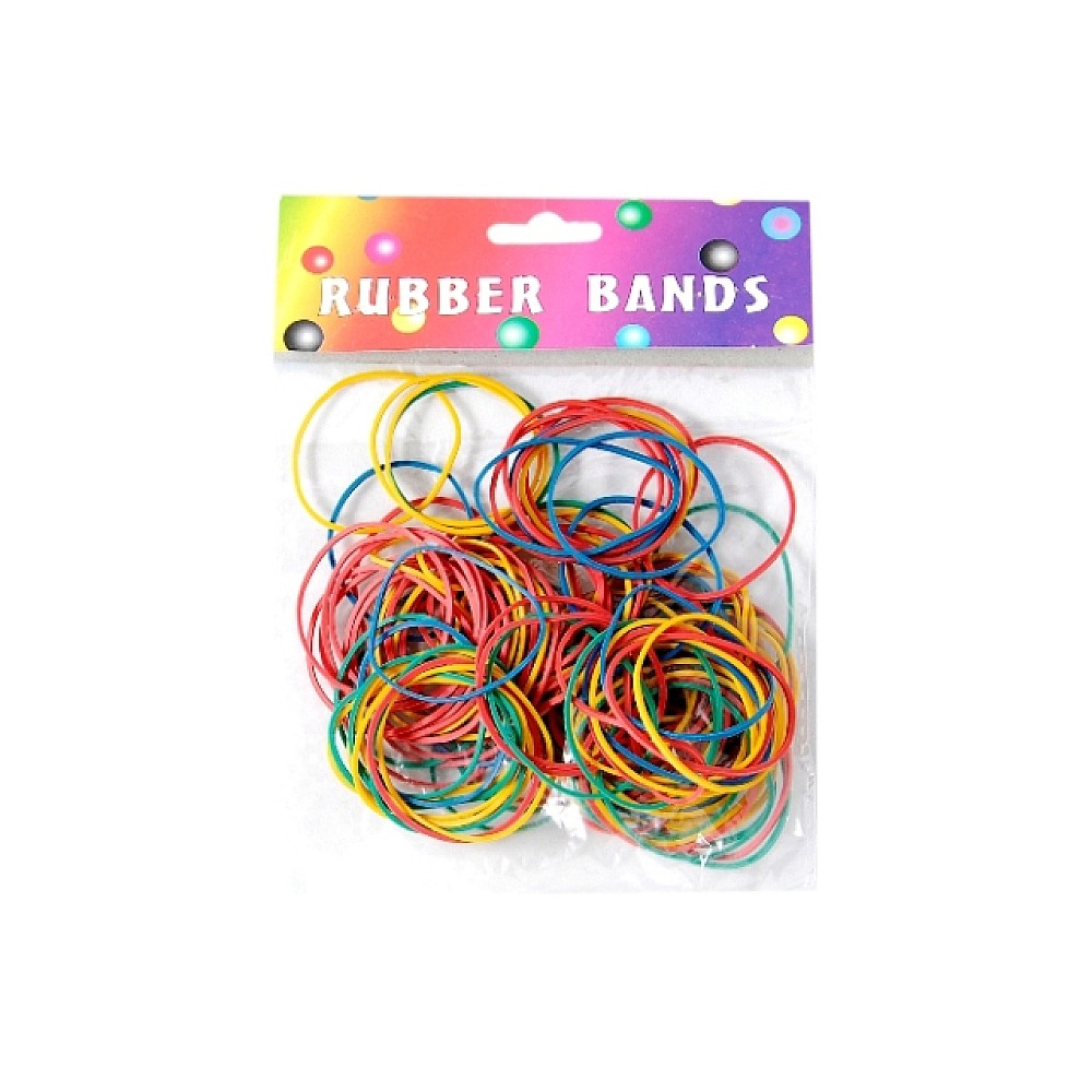 Set elastice pentru bani 120buc, rotunde colorate (38mm)