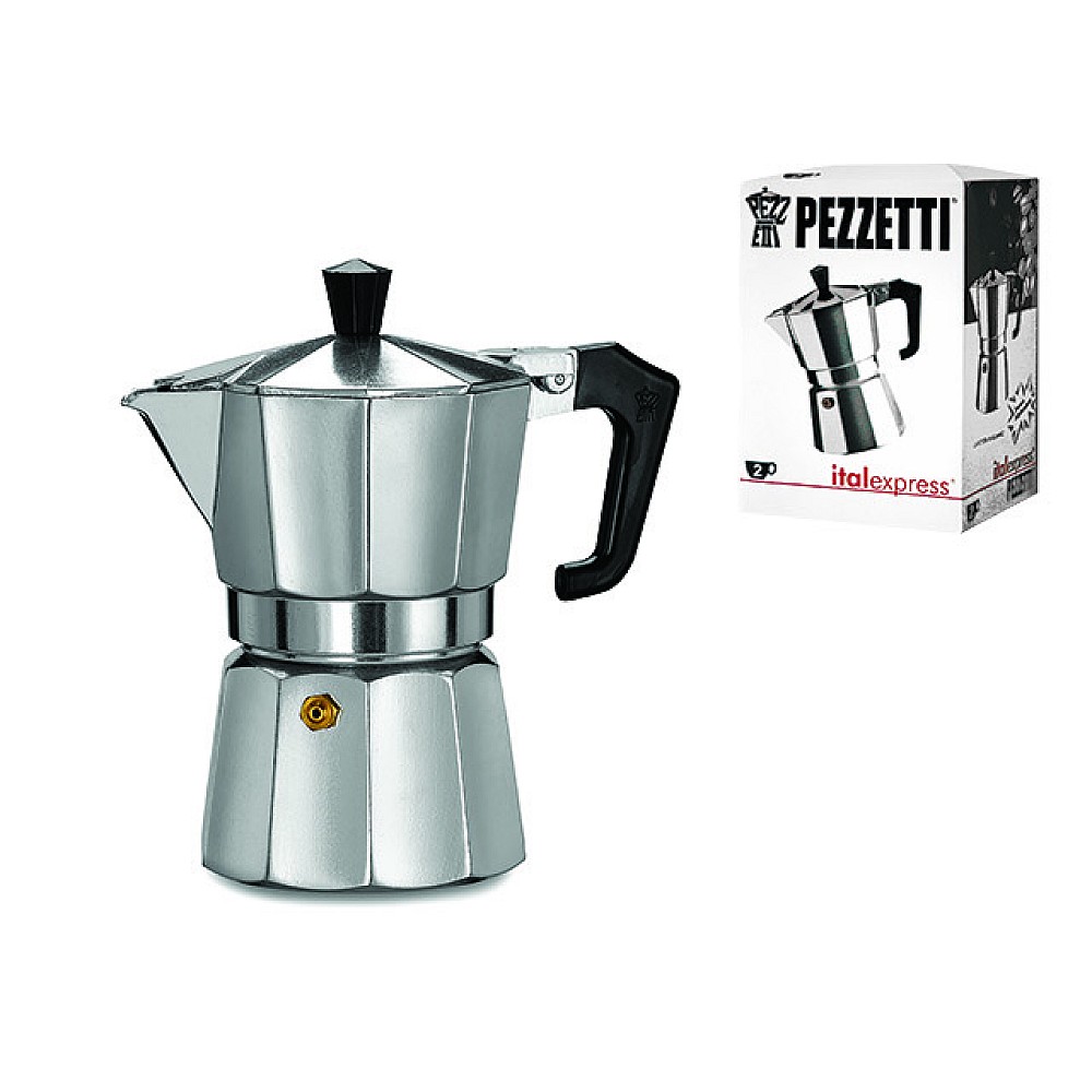 Ibric de cafea pentru 2 cani Ghidini Pezzetti, din aluminiu