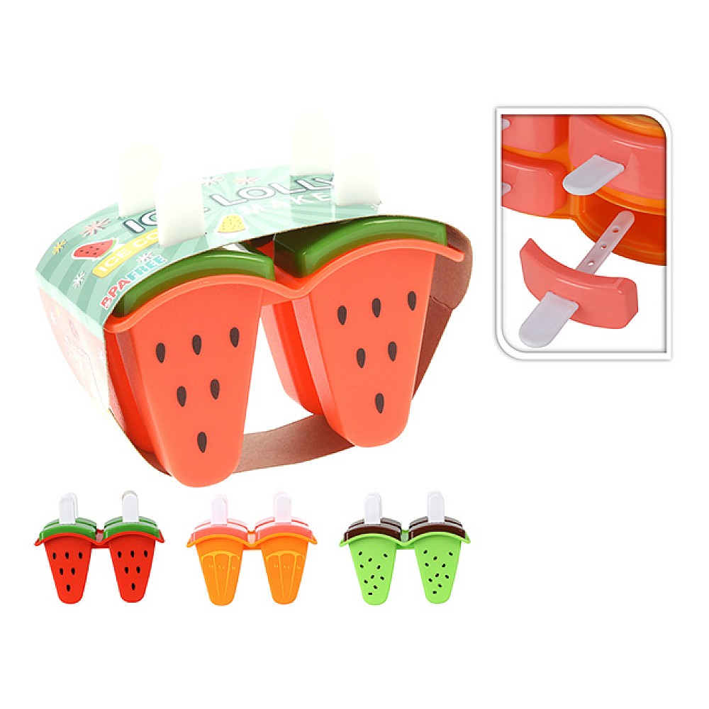 Set forme pentru inghetata EH, 4 bucati, 13X7X11cm, plastic