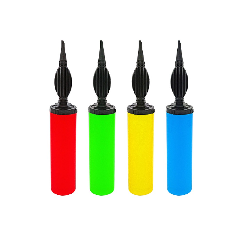 Pompa manuala pentru baloane 28cm, 4 culori