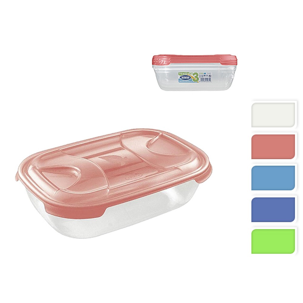 Set containere alimentare Nuvola 3buc 1.15l 22X15X6cm