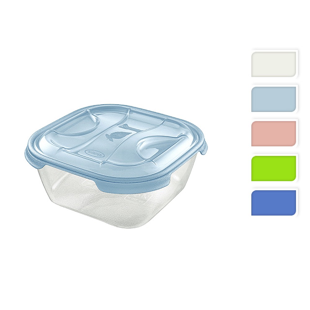 Container alimentar patrata Nuvola 1l, 15.8X15.8X7.4cm