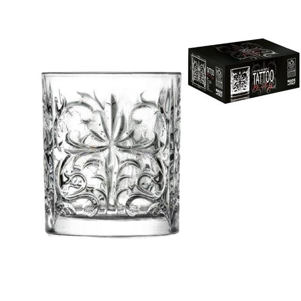 Set 6 pahare Tattoo 340ml