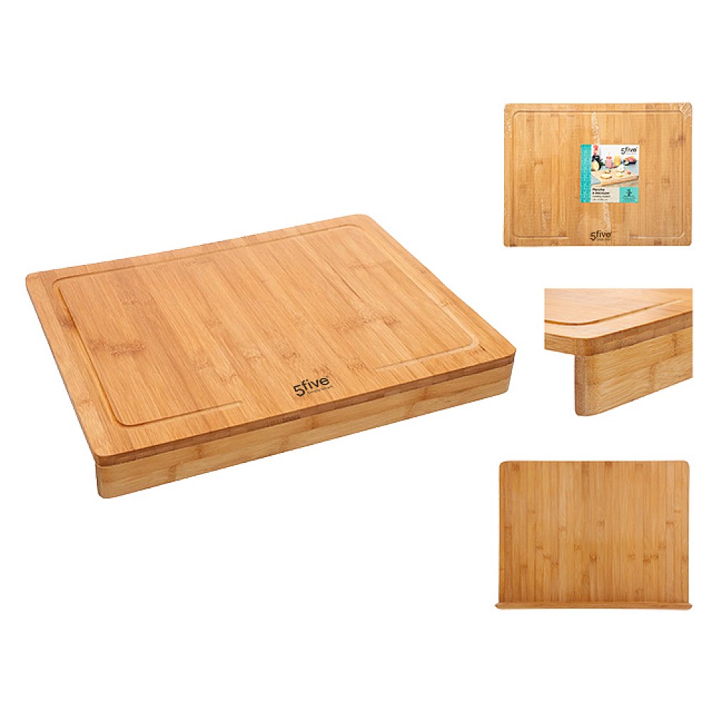 Tocator din bambus  Five 45X34cm, cu margine