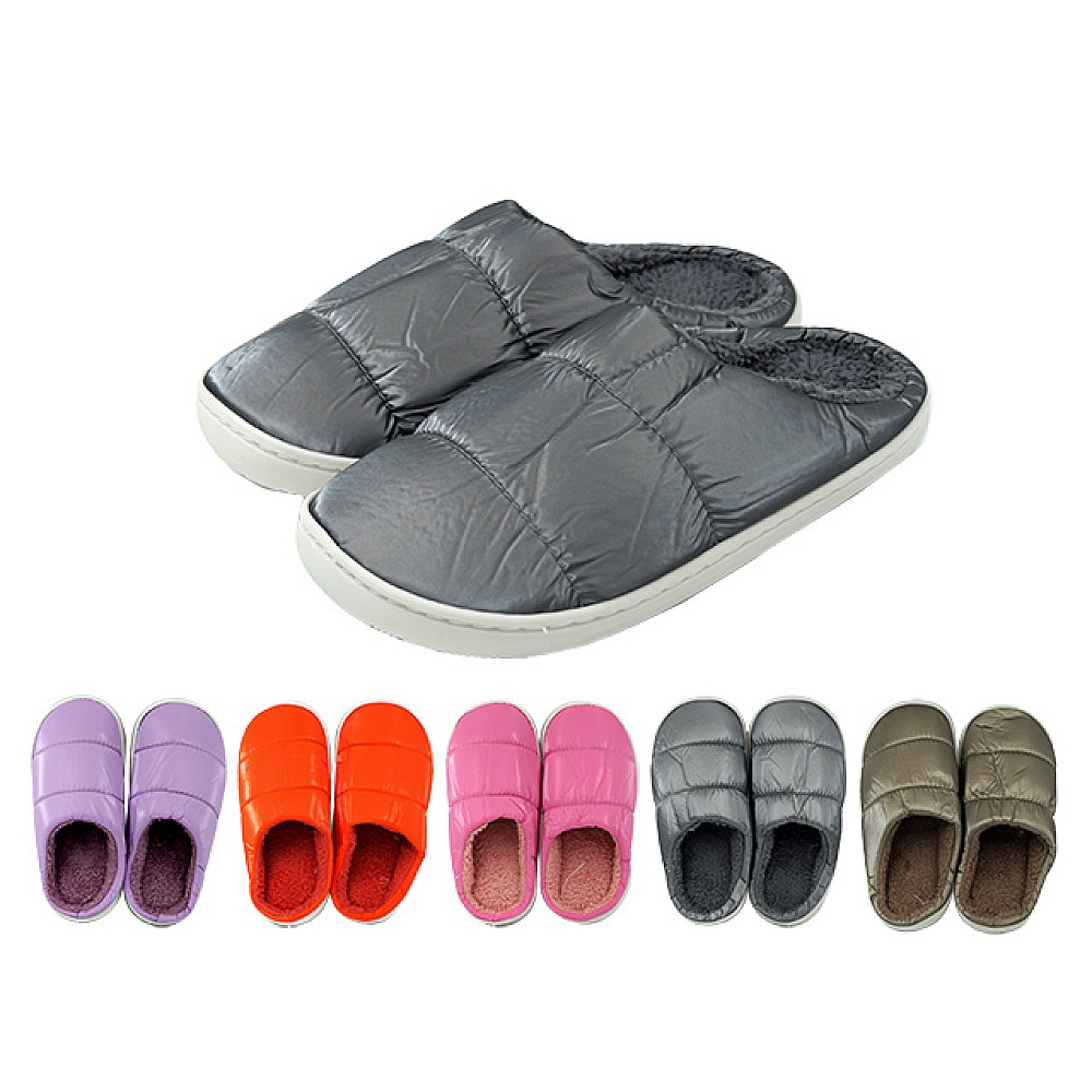 Papuci de casa unisex, adanci, 2 benzi matlasate (m.36-45), 5 culori