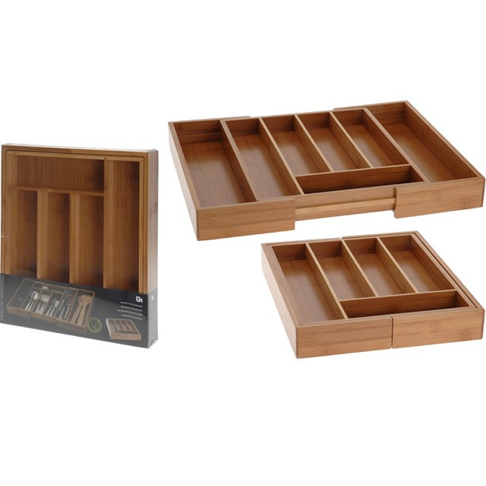 Tava pentru tacamuri flexibil EH 34X28-45X5cm, lemn 