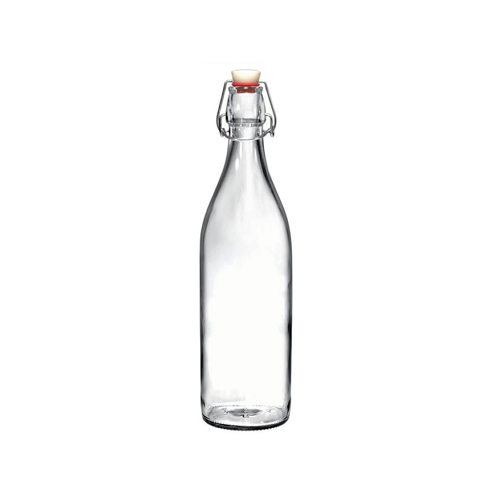 Sticla cu capac clema Giara Fun 1l, transparenta