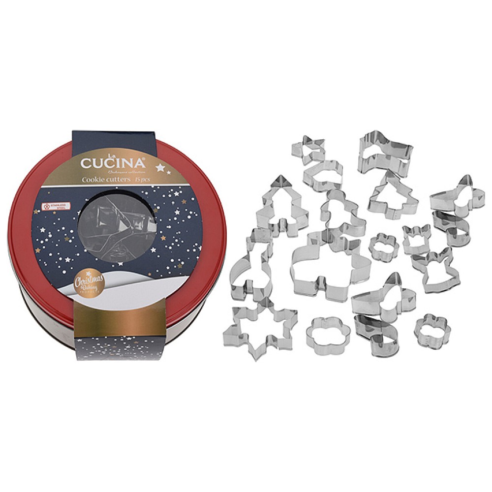 Forme pentru biscuiti Cucina 15 buc, metal