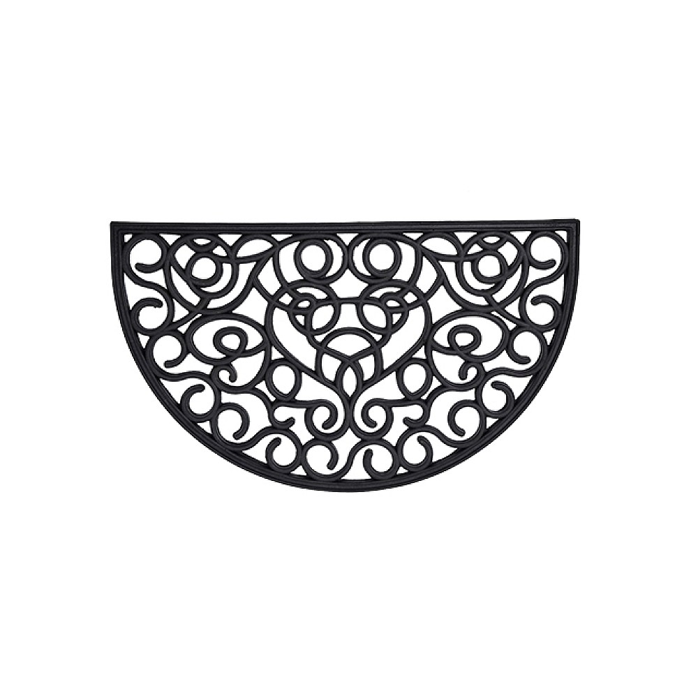 Covoras pentru antreu din cauciuc 45X75cm Luance Sid, cauciuc, negru