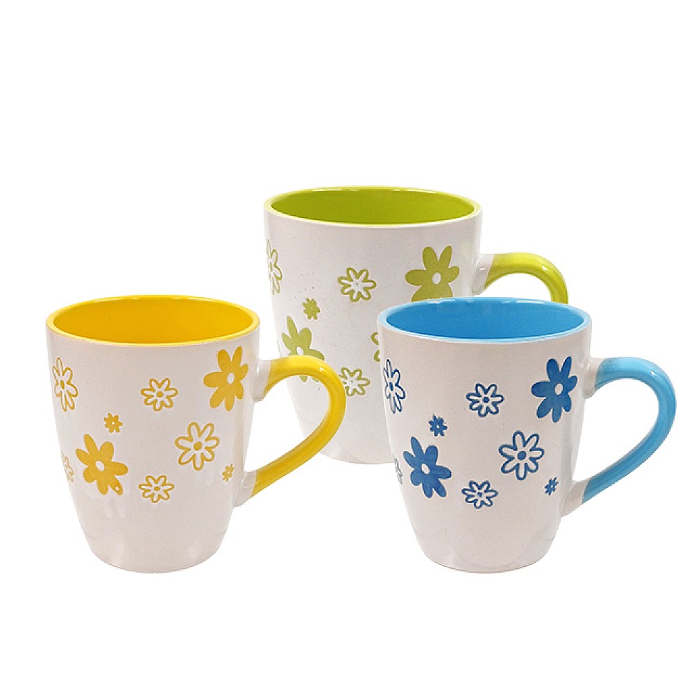 Cana 400ml Flori, ceramica