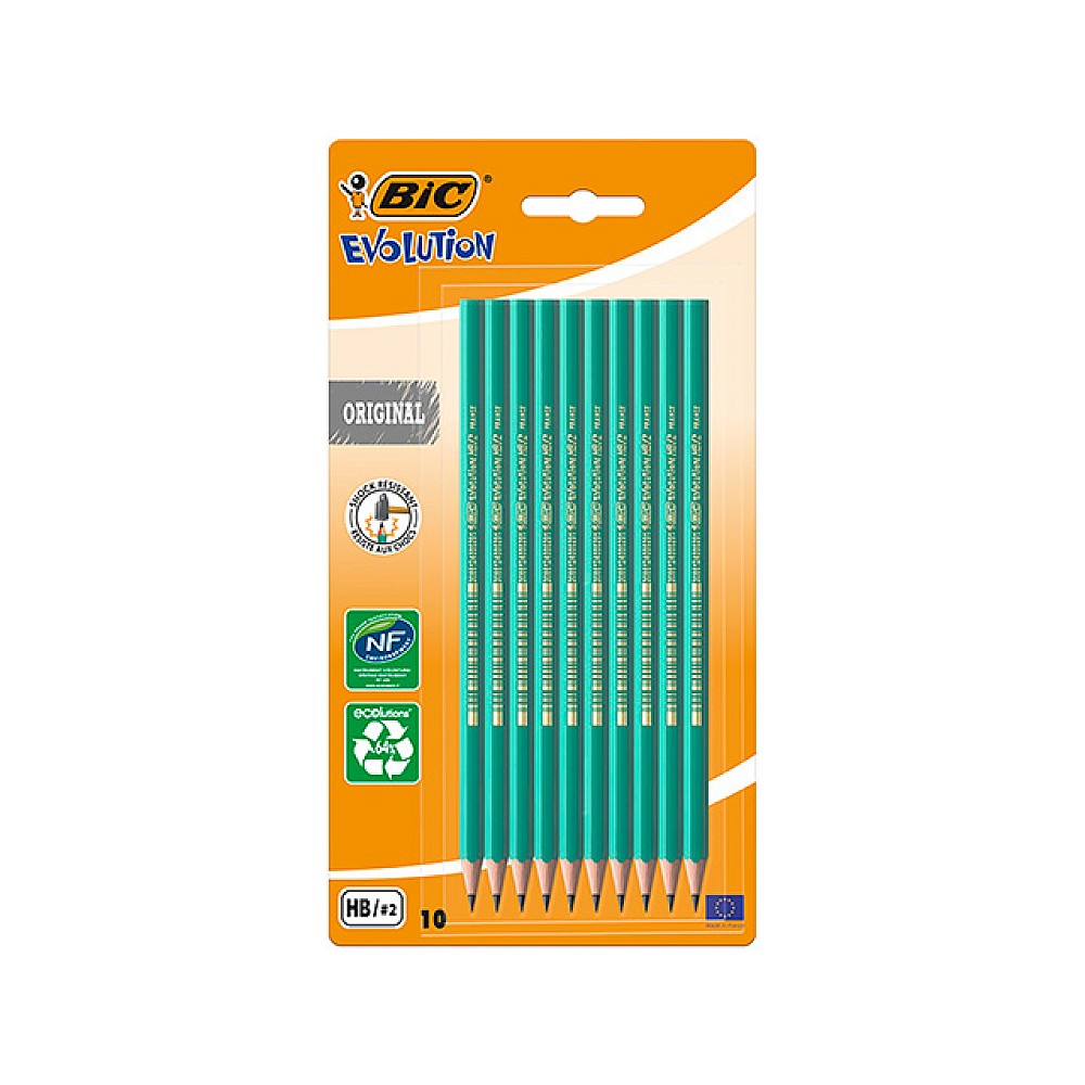 Set creioane 10 buc Bic Eco Evolution 650