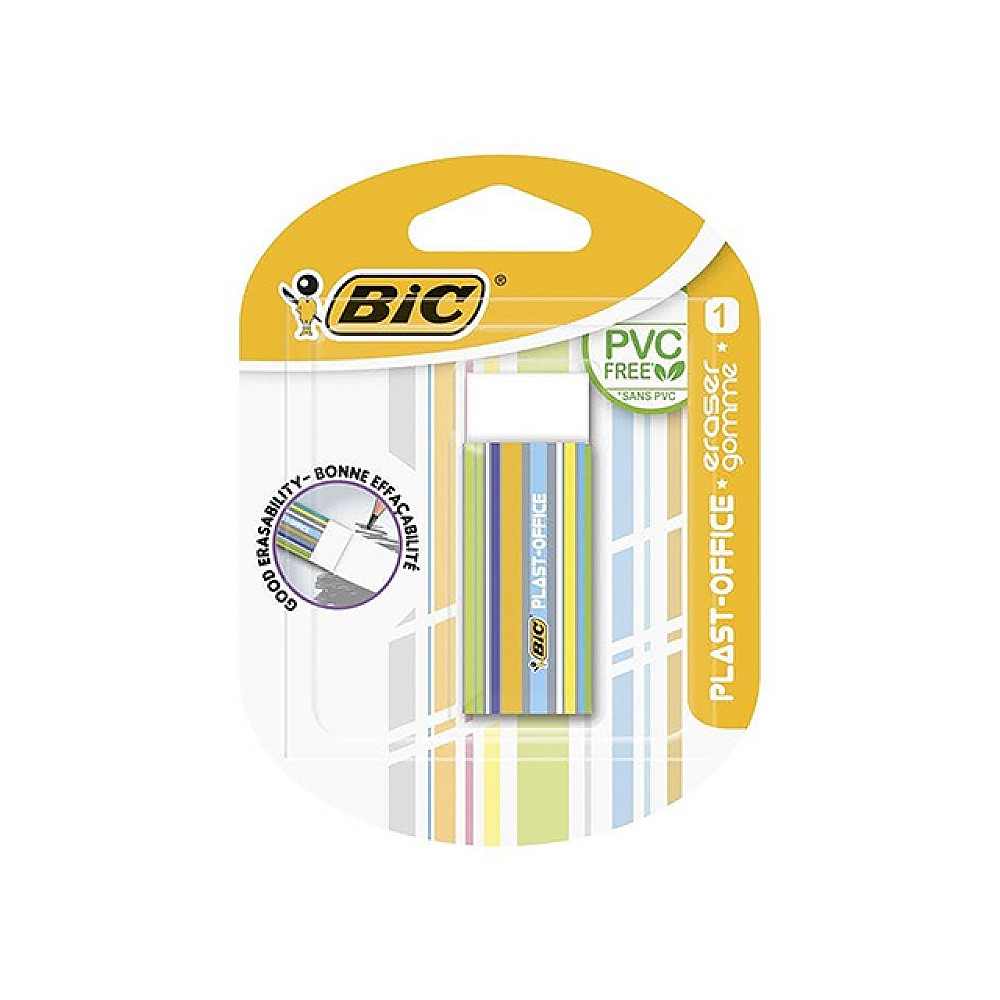 Radiera Bic Plast Office, blister