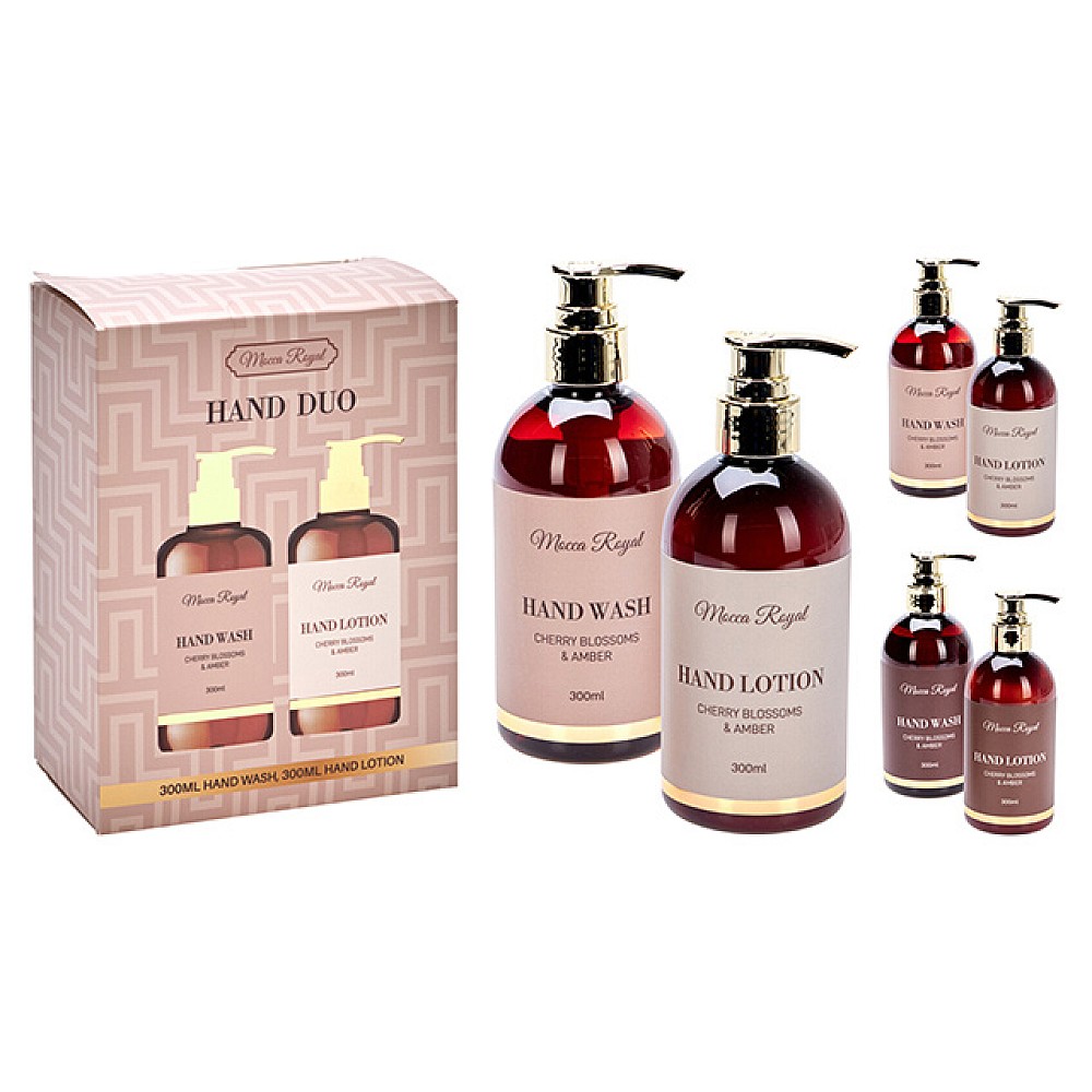 Set cadou 2 buc X 300 ml, gel pentru maini + lotiune pentru maini