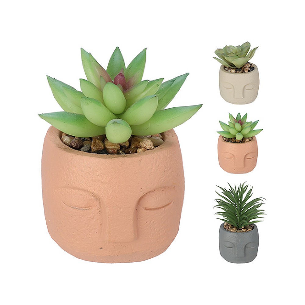 Planta artificiala Suculent in ghiveci, 6X8 cm