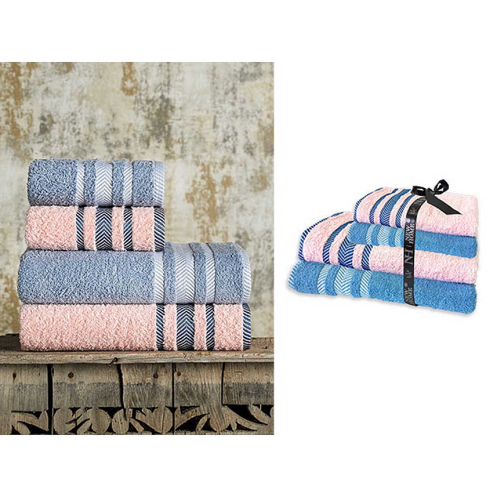 Set prosoape 2buc 50X80cm + 2buc 70X130cm NH Family